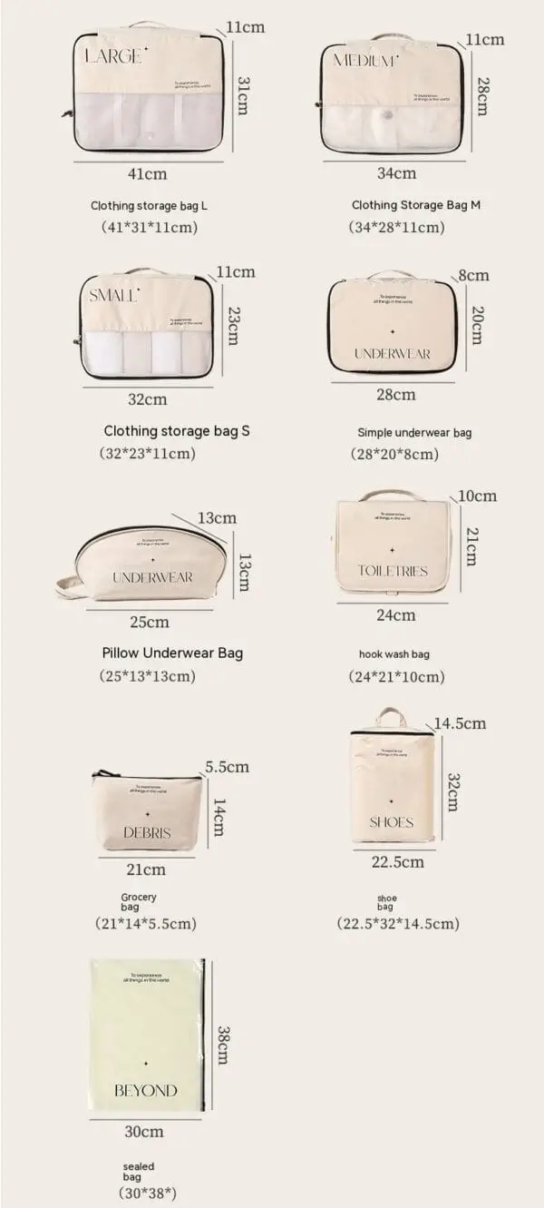 Travel Storage Bag Set Packing - Image 4